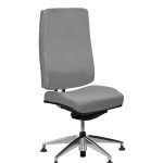 Chaise de réunion King Edgard en tissu cura gris