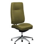 Chaise de réunion King Edgard en tissu kaki