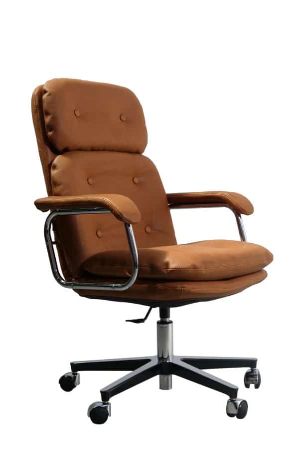 Héritage 80 - fauteuil de bureau vintage en cuir