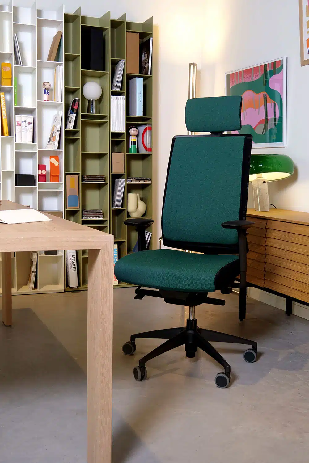 Fauteuil de bureau ergonomique fabriqué en France en tissu steelcut trio 3 Great Marcel Garni
