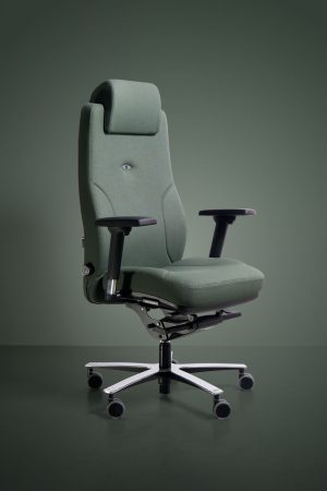 Fauteuil de bureau fabriqué en France Lead Ernest 24.24 vert