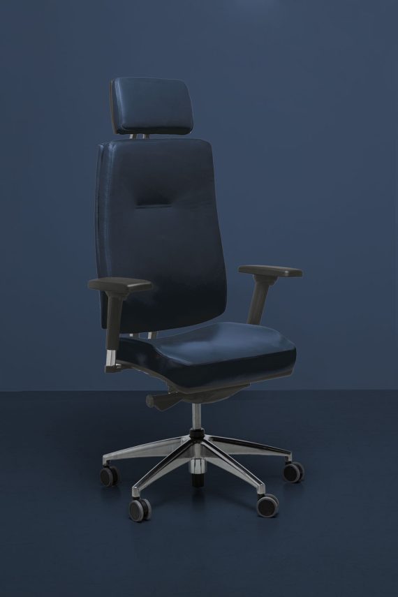 King Edgard - fauteuil de bureau en cuir