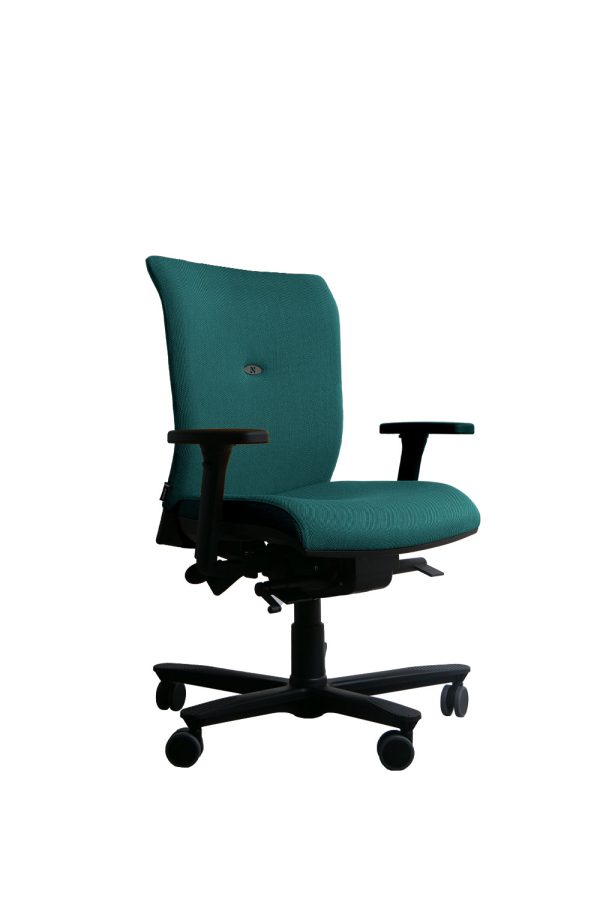 Strong Auguste - fauteuil de bureau ergonomique petit dossier en tissu