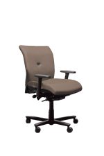 Strong Auguste - fauteuil de bureau ergonomique petit dossier en tissu