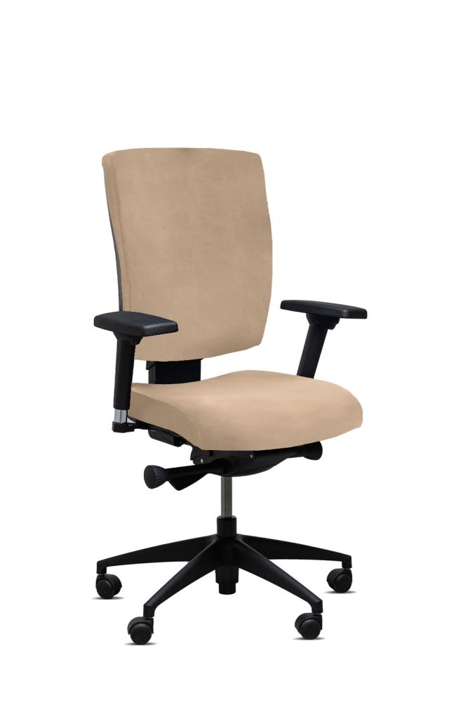 fauteuil de bureau ergonomique sans appui tete good gauthier microfibre comfort plus beige Navailles