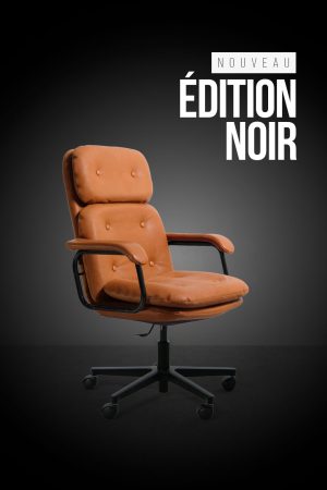 Héritage 80 - fauteuil bureau vintage finition noire