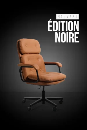 Héritage 80 - fauteuil bureau vintage finition noire
