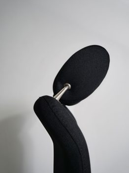 appuie tete réglable fauteuil de bureau ergonomique en tissu noir strong auguste