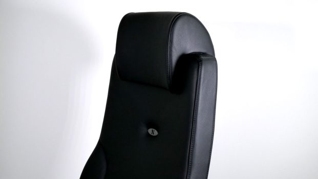 fauteuil de bureau ergonomique lead ernest noir en cuir carriat