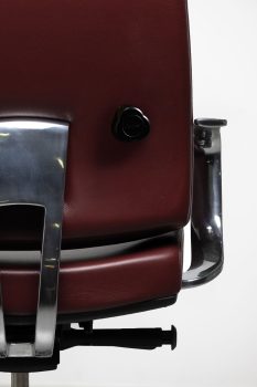 photo fauteuil de direction en cuir gea cognac vue de dos