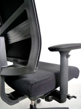 soutien lombaire reglable fauteuil de bureau ergonomique great marcel garni en tissu noir